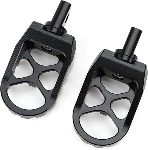 MX Offroad Wide Foot Pegs Footrest Pedals for Harley Dyna Street Bob Sportster 883 Touring Street Glide Softail Fatboy Chopper Bobber (Gold Black) in Saudi Arabia