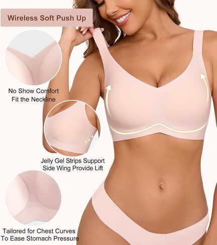 Bras for Women Bralette - Womens Wireless Full Coverage Comfortable Sleep Everyday Bra with Extender, S-XXL in Saudi Arabia