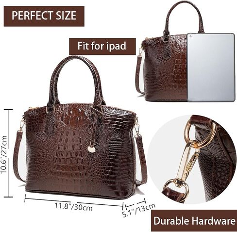 Crocodile Handbag Women Purse Satchel Bag Crossbody Classy Tote Bag Top Handle Vegan Leather Ladies Handbag purses in Saudi Arabia