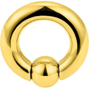 Yaalozei 00G Gold Spetum Rings Ear Gauges Earrings Plugs Tunnels Streching Piercing Kit Surgical Stainless Steel Captive Bead Prince Albert Nose PA Cartilage Earring Rings Piercing Jewelry Women Men
