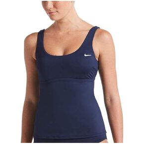 Nike Essentials Scoop Neck Tankini Female (Large, Pacific Blue) in Kuwait