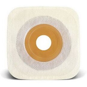 ConvaTec 405481 Esteem Synergy Adhesive Coupling Stomahesive Skin Barrier with Tape Collar, Pre-Cut, White, 1-5/8" Stoma Opening, 4-1/2" Length, 4-1/2" Width, Pack of 10