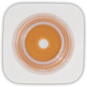 Convatec 125270 SUR-FIT Natura Two-Piece Pre-Cut, Stomahesive Flexible Skin Barrier with Tape Collar, Tan, 45mm (1 3/4") Flange; 22mm (7/8") Stoma Opening, 10/BX