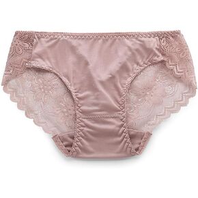 100% Mulberry Silk Underwear, Women's Silk Lace Hipster, Ultra Breathable Sexy Bikini Panties for Women