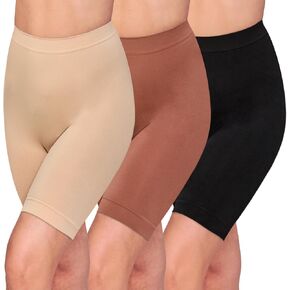 Women's Slip Shorts for Under Dresses Anti Chafing High Waisted Seamless Smooth Safety Shorts