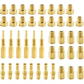 42 Pcs Carburetor Main Slow Jet Kit, Replacement for Mikuni N100.604 VM28/486 VM4/042 VM22/210 Jet
