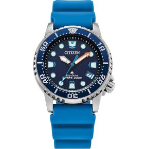 Citizen Women's Eco-Drive Promaster Dive 4, Blue Polyurethane Strap, Silver-Tone Stainless Steel Case (Model: EO2028-06L)
