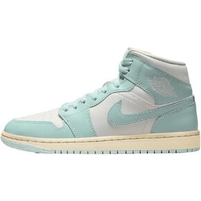 Air Jordan 1 Mid Women's Shoes (BQ6472-132, Sail/Muslin/Light Dew) Size 5.5