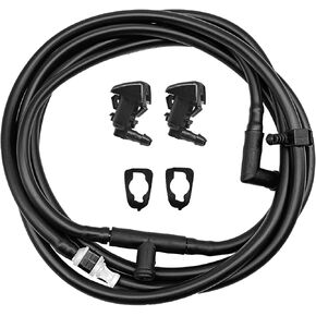 Windshield Washer Nozzle Hose Kit, Compatible with 2011-2016 Ford F250 F350 F450 F550 Super Duty, Wiper Nozzle Hose Replacement BC3Z-17603-A BC3Z-17K605-B