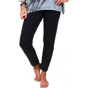 Jess & Jane Pant - Pull On Stretch Leggings by (X-Large, Black Mineral Washed)