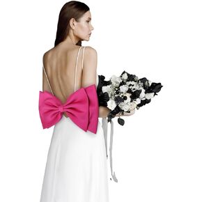 Bencailor Big Satin Bow for Wedding Dress Detachable Bow for Dress Bride Formal Wedding Outfit Accessories