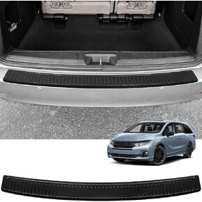 yojojoco الواقي الوفير الخلفي متوافق مع Honda Odyssey 2018-2025 ABS Material الأسود الوفير الخلفي واقي Sill Sill