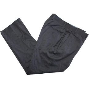 Kirkland Signature Men's 100% Wool Flat Front Dress Pants (Charcoal, 36W x 32L)