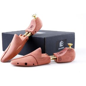 Cedar Shoe Tree with Twin Tubes,Red Cedar Wooden Shoe Trees For Men,Shoe keeper Sizes 6-16,Wood Shoe Form Holder