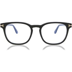 Eyeglasses FT 5868 -B 001 Shiny Black, t Logo, Eco/Blue Block Lense