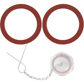 2Pcs 2 1/4" Diameter Fuel Tank Cap Gasket, Viton Gasket for Ford 650/750/Hino 268 Box Truck 1/4 Turn Fuel Caps, Replaces for FTA-N6-16, FTA-C02, FTA-N-04, FTA-N-73 Viton Fuel Cap Seal Gasket