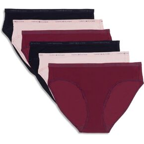 Tommy Hilfiger Women's Logo Waistband Micro Bikini 6 Pack