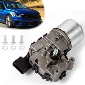 Windshield Wiper Motor Assembly Compatible with Volkswagen Jetta 2011-2018 Replacement Front Wiper Motor 6R1955119A 5C6-955-113A 5C6-955-121A 5C7-955-113A 5C7-955-113D