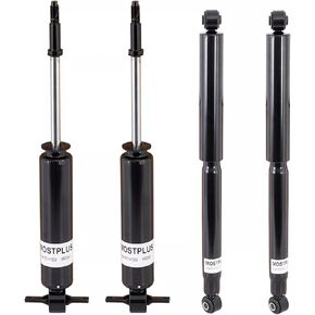 MOSTPLUS 4PCS Front+Rear Complete Struts Shock Assembly W/Coil Spring Compatible for 2002-2008 Dodge Ram 2WD