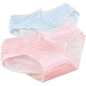 SINROYEE Cute Japanese Style Blue & pink Stripe Panties Bikini Cosplay Cotton Underwear Bandage Anime Free size Hot (520)