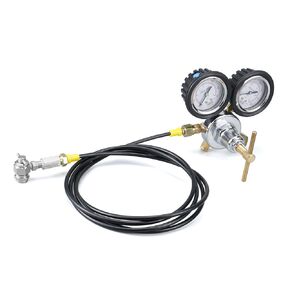 Universal Nitrogen Regulator Shock Fill Kit 8' Hose w/No Loss Chuck G5/8-14 F,CGA580