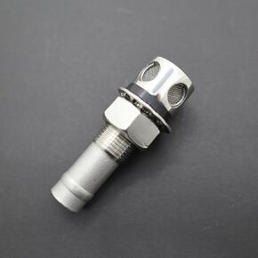 316 Stainless Steel Fuel Tank Vent Valve, Automotive or Marine Grade Gas Tank Vent with Mounting Gasket Hardware