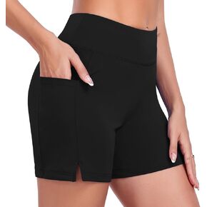 DAYOUNG Women's High Waisted Swim Skirt Tummy Control Board Shorts with Pocket Beach Bottoms with Liner