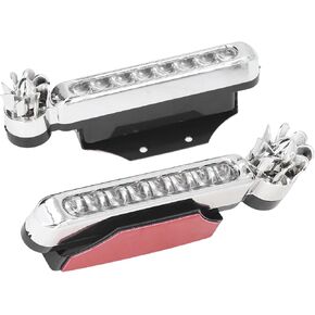 8 LED Car Exterior Lamp,Wind Energy Powered Daytime Running Light for Vehicles,180 Degree Base Bracket,Convenient to Adjusted