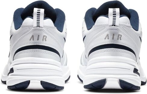 Nike Air Monarch IV Men's Extra Wide Width 4E Shoes White/Metallic Silver 416355-102 (9 4E US) in Saudi Arabia