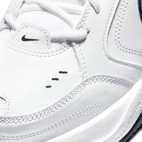 Nike Air Monarch IV Men's Extra Wide Width 4E Shoes White/Metallic Silver 416355-102 (9 4E US) in Saudi Arabia