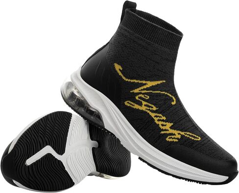 Negash Fashion Sneakers for Men Breathable Sock Shoes for Men Casual Slip On Walking Sneakers Lightweight Running Shoes in Kuwait