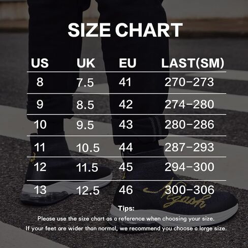 Negash Fashion Sneakers for Men Breathable Sock Shoes for Men Casual Slip On Walking Sneakers Lightweight Running Shoes in Kuwait