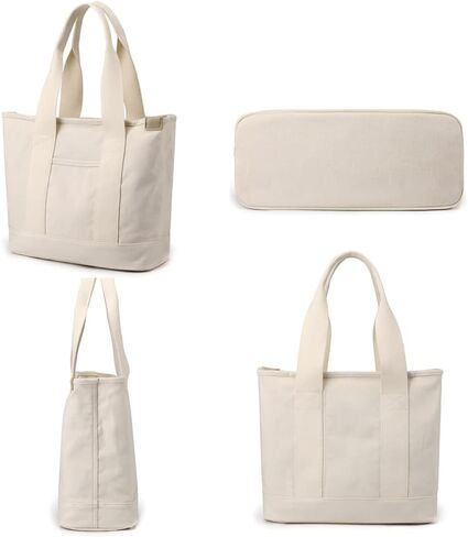 zhongningyifeng Canvas Women Tote Bag Casual Top Handle Satchel Large Capacity Handbags Shopping Bag for Work Travel in Saudi Arabia