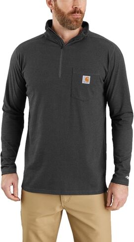 Carhartt Men's 104255 Force® Relaxed Fit Quarter Zip Pocket T-Shirt in Kuwait