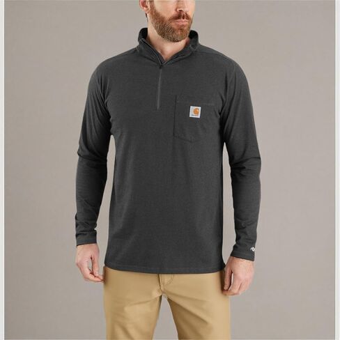 Carhartt Men's 104255 Force® Relaxed Fit Quarter Zip Pocket T-Shirt in Kuwait