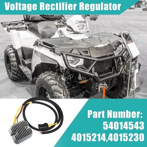 X AutoHaux ATV الجهد الجهد المنظم استبدال Polaris Sportsman 325 450 HD 570 Touring X2 2015-2018 for Polaris Hawkeye 325 2015 3 Pin Connector 4014543 54014543 in Kuwait