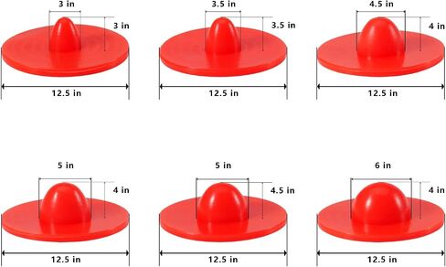 6 PCS Different Sizes Belly Button Shaper Plug Post Tummy Belly Button Shaper Silicone Plug Post Tummy (6PC RED) in Saudi Arabia