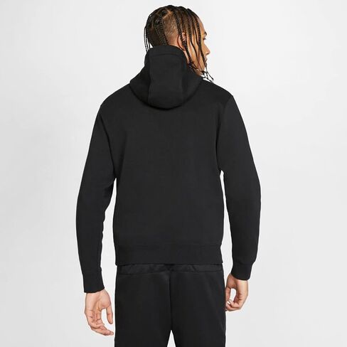 Nike Men's Sportswear Club Fleece Full Zip Hoodie, Fleece Zip-Up Hoodie Men, White/White/Black, XL in Saudi Arabia