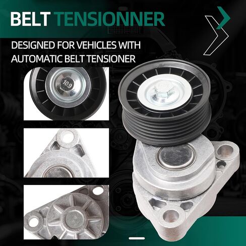 90K-38328D حزام محرك حزام الموتر طقم مكونات ملائمة لشيفروليه كورفيت 2005-2013 ، محرك حزام توتر وكرات العدسة واستبدال حزام السربنتين لـ 38328 12569301 in Kuwait