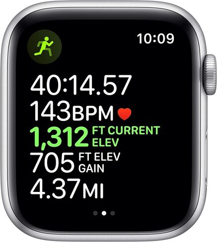 Apple Watch Series 5 (GPS, 44MM) Gold Aluminum Case with Pink Sand Sport Band (Renewed) in Saudi Arabia