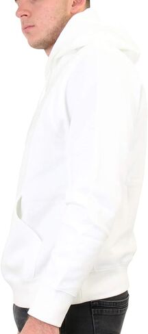 Nike Men's Pull Over Hoodie, White/White/Black, Medium in Saudi Arabia