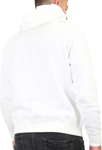 Nike Men's Pull Over Hoodie, White/White/Black, Medium in Saudi Arabia