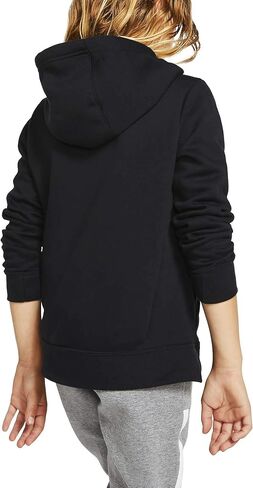 Nike Girls NSW Pullover Hoodie (Large, White/Pinksicle) in Saudi Arabia