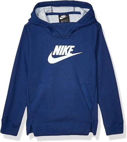 Nike Girls NSW Pullover Hoodie (Large, White/Pinksicle) in Saudi Arabia