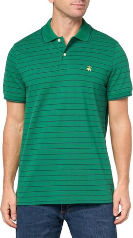 Brooks Brothers Men Cotton Pique Stretch Logo Shirt Shirt Shirt Shirt in Kuwait