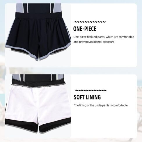 Hill & Sea Girls One Piece Swimsuits Quick-Dry Girls Bathing Suit, Soft Stretch Swimwear for Beach Pool Outdoor Play in Kuwait