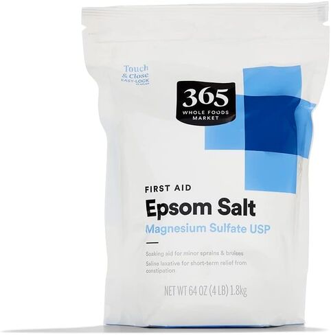 365 من قبل Whole Foods Market ، ملح إبسوم الإسعافات الأولية ، كبريتات المغنيسيوم USP ، 64 أونصة in Saudi Arabia