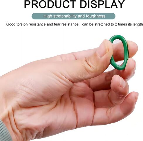 A/C Compressor O-Ring Seal, High Temperature Resistance Flexible Leak-Proof Gasket, Air-Conditioning System Washer Assortment Set with Storage Box, Universal for Most Cars (Green) in Saudi Arabia