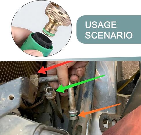 A/C Compressor O-Ring Seal, High Temperature Resistance Flexible Leak-Proof Gasket, Air-Conditioning System Washer Assortment Set with Storage Box, Universal for Most Cars (Green) in Saudi Arabia