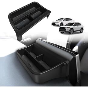 منظم تخزين لوحة Dashboard Muslogy يناسب 2020-2024 2025 Toyota Corolla & 2022-2025 Corolla Cross Center Center Tresole Insole غير انزلاق خلف شاشة شاشة لمس 8 بوصات (أسود)